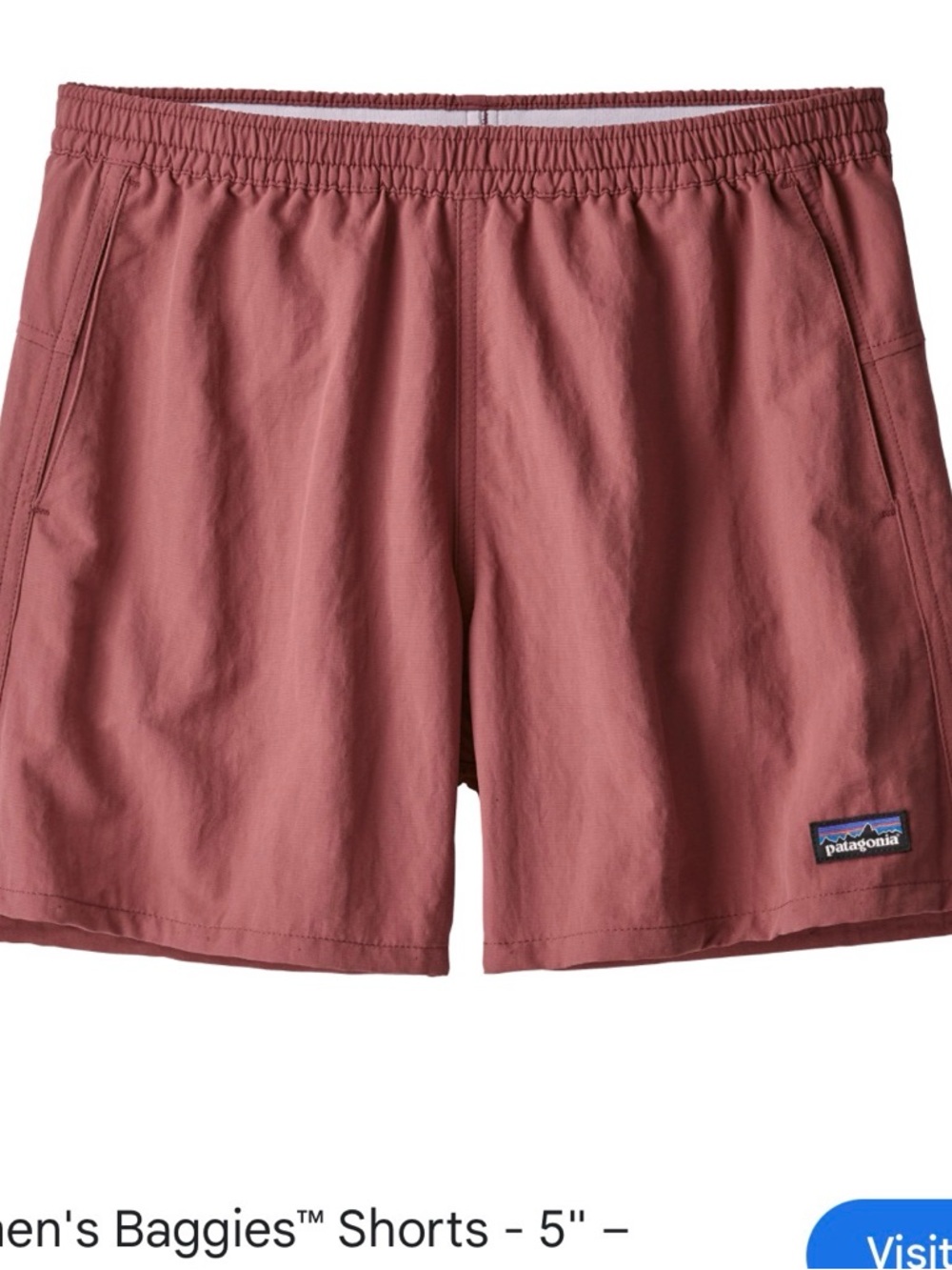 Patagonia Women's Baggies Shorts in Dusty Rose